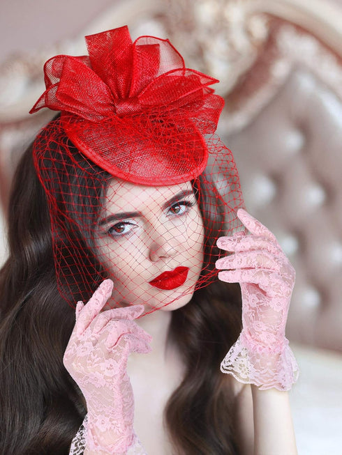 SATINIOR Ladies Lace Gloves for Women Tea Party Gloves Elegant Short Gloves Courtesy Gloves for Wedding Dinner Opera Parties...